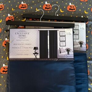 Indigo Rod Pocket Panels - Set of 2 each